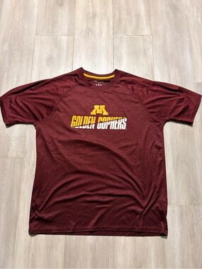Champion Men's Maroon Golden Gophers Short Sleeve Tee - Maroon/Gold Logo